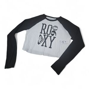 Roxy Monochrome Raglan Crop Top